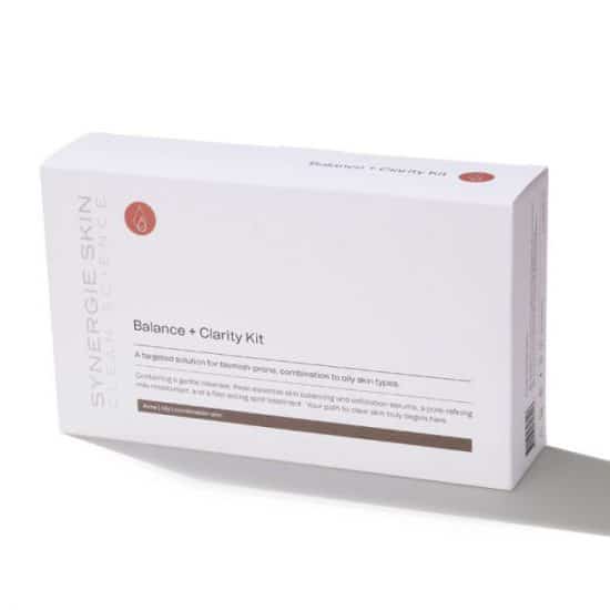 Witte verpakking Synergie Skin Balance Clarity kit